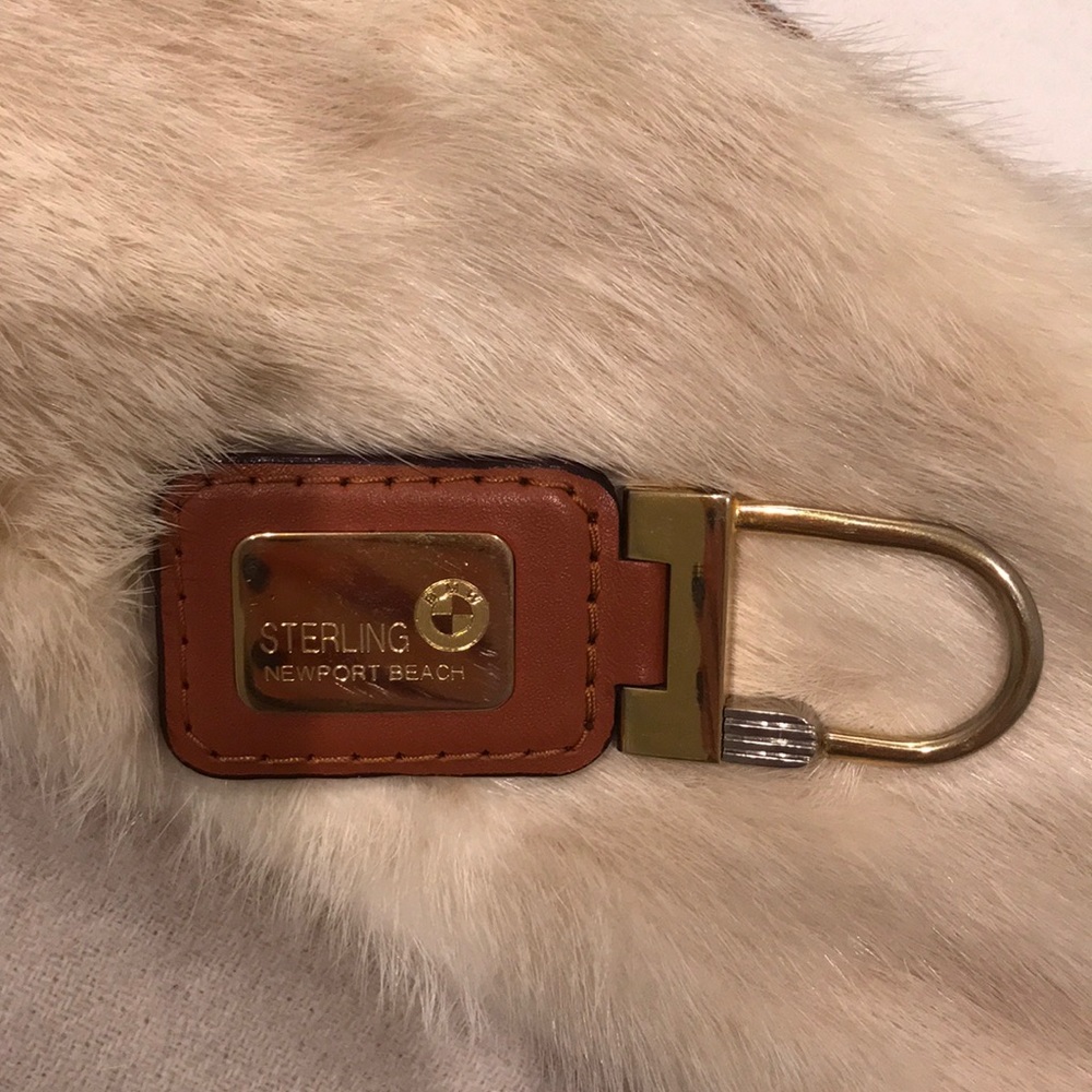 Leather BMW Keychain
